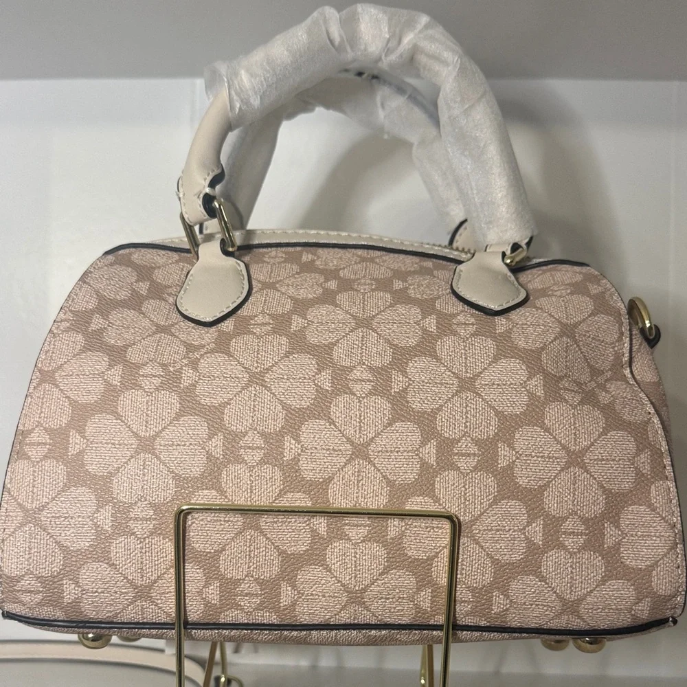 Kate Spade NY NWT Tan and Cream Cyndy Crossbody Satchel